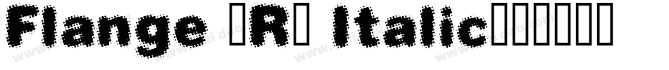 Flange (R) Italic字体转换